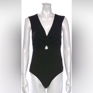 Alexander Wang twist front v-neck bodysuit